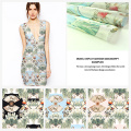 Neue Trend Vogel-Muster Druckstoff aus Polyester Kleid Gewand